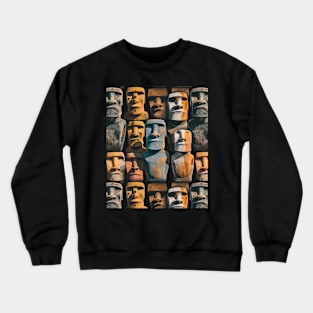 Easter Island Faces Crewneck Sweatshirt